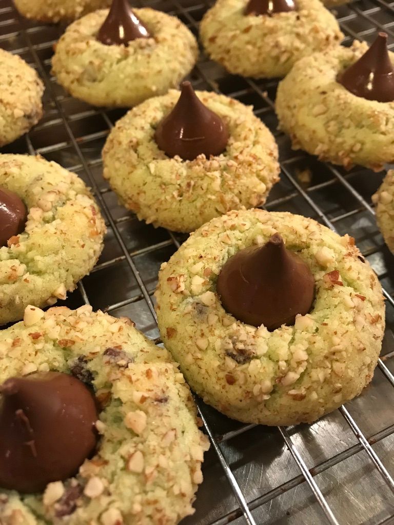 Pistachio Kiss Cookies
